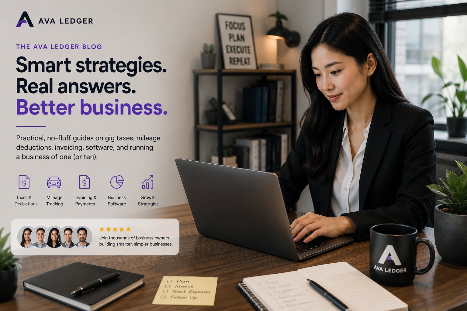 The Ava Ledger Blog — Smart strategies. Real answers. Better business. Practical guides on small business software, invoicing, accounting, CRM, expense tracking, taxes, and business growth.